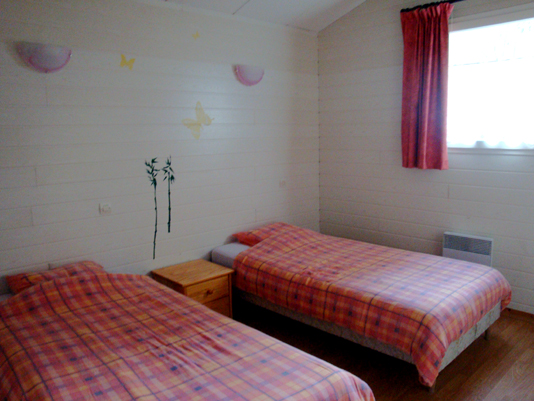 Schlafzimmer der Ferienhäuser